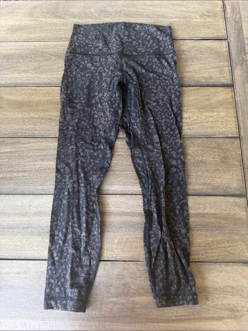 lululemon athletica Brown & Black Subtle Animal-Print Leggings